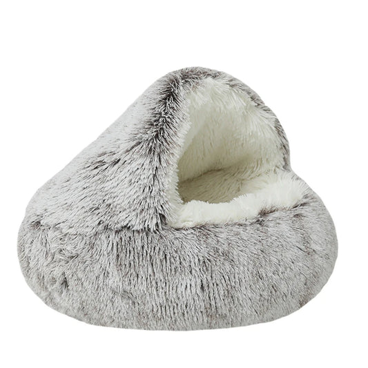 Peluche douce avec housse pour chat