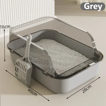 Bac à litière pour chat/Bac à sable Semi-fermé