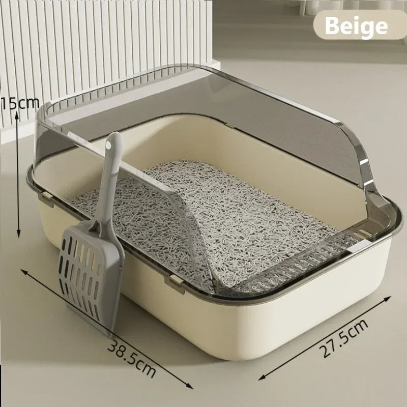 Bac à litière pour chat/Bac à sable Semi-fermé