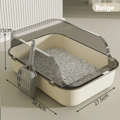 Bac à litière pour chat/Bac à sable Semi-fermé