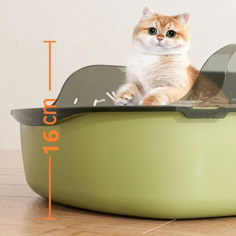 Bac à litière pour chat/Bac à sable Semi-fermé