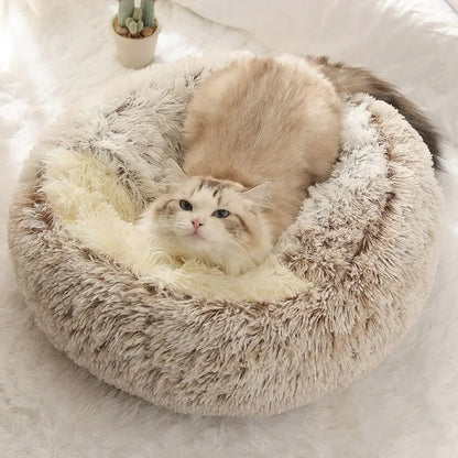Peluche douce avec housse pour chat