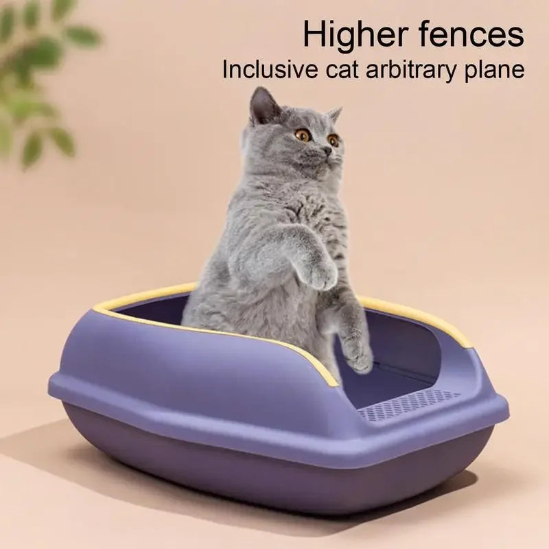 Bac à litière pour chat de grande capacité
