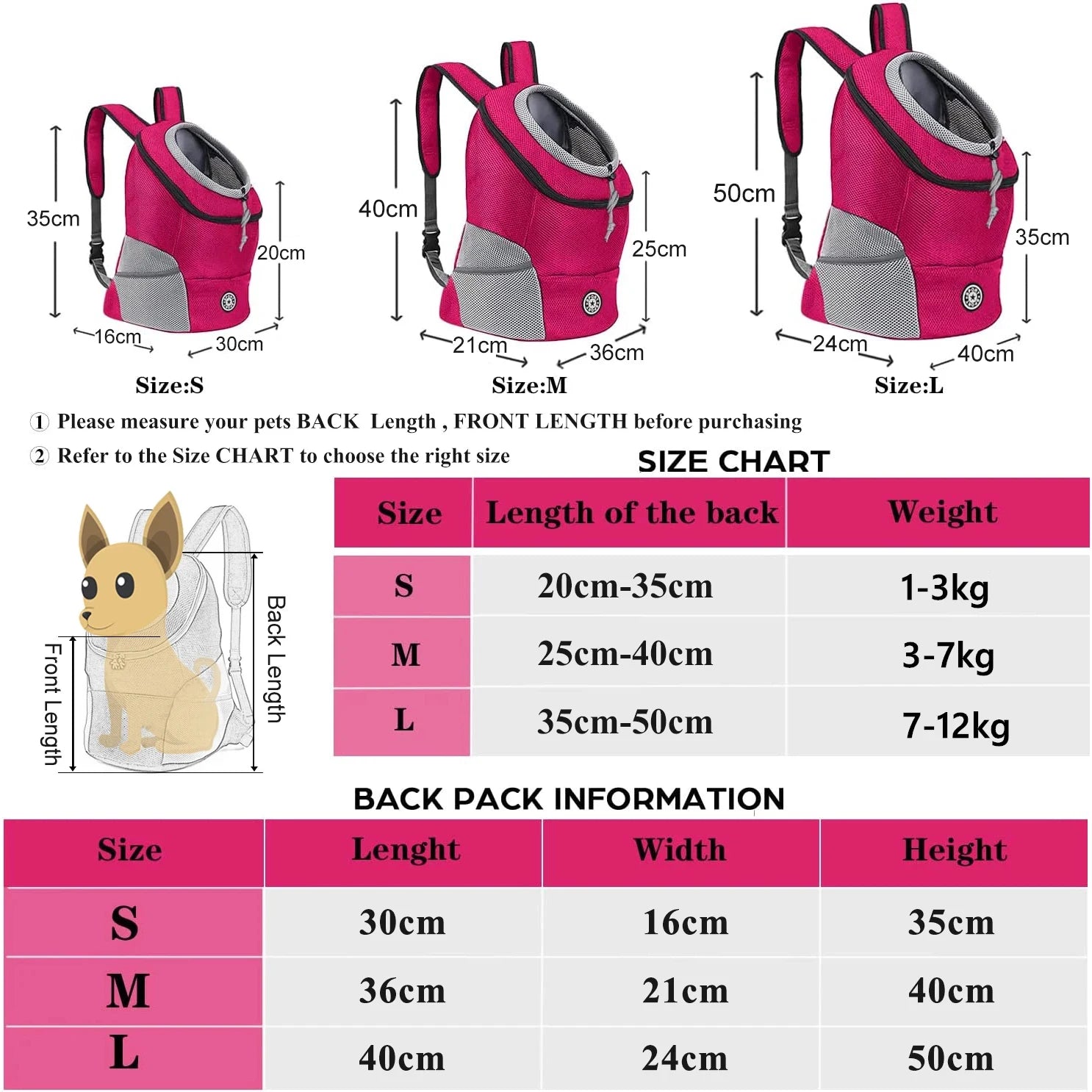 Sac de Transport pour chien