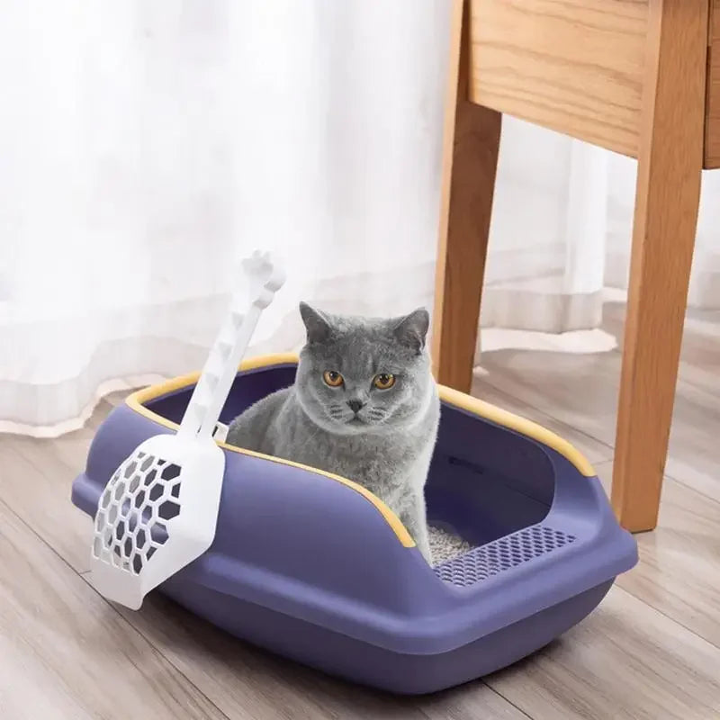 Bac à litière pour chat de grande capacité