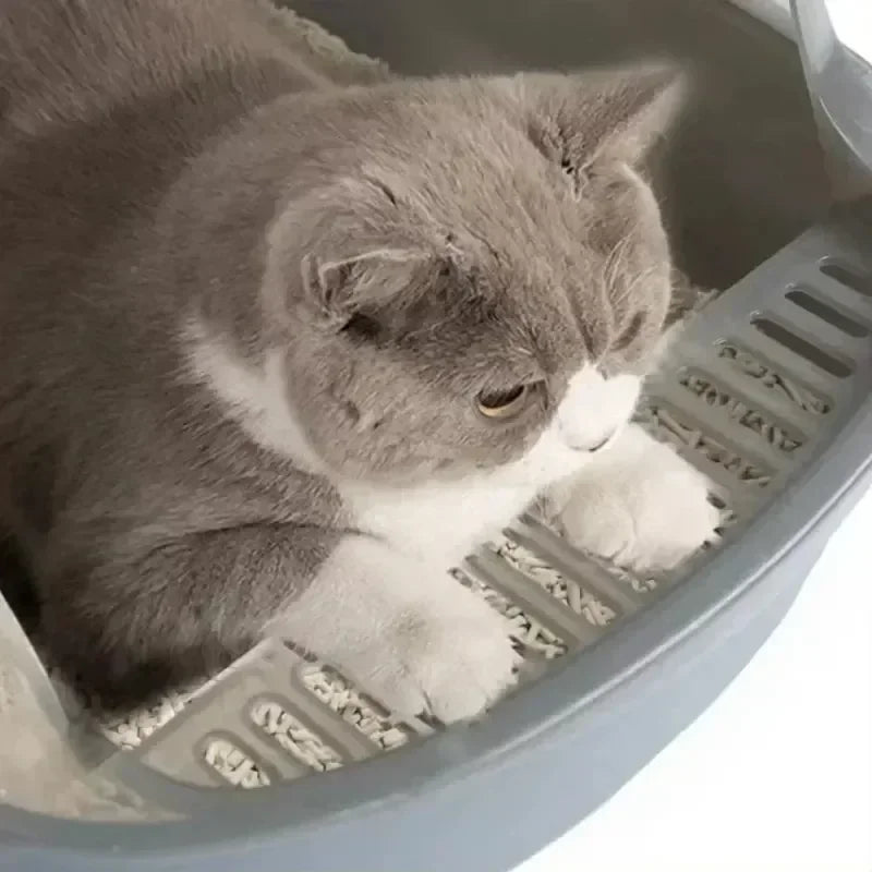 Bac à litière pour chat/Bac à sable Semi-fermé