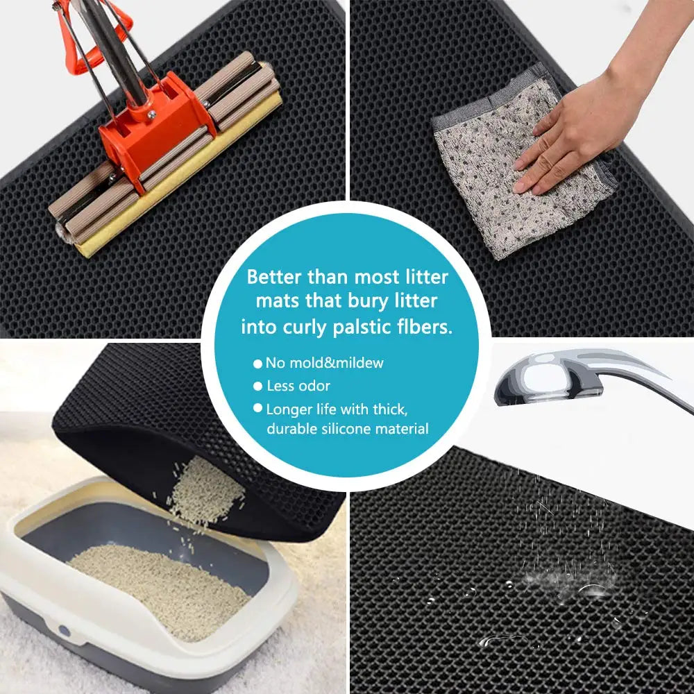 Tapis de litière pour chat